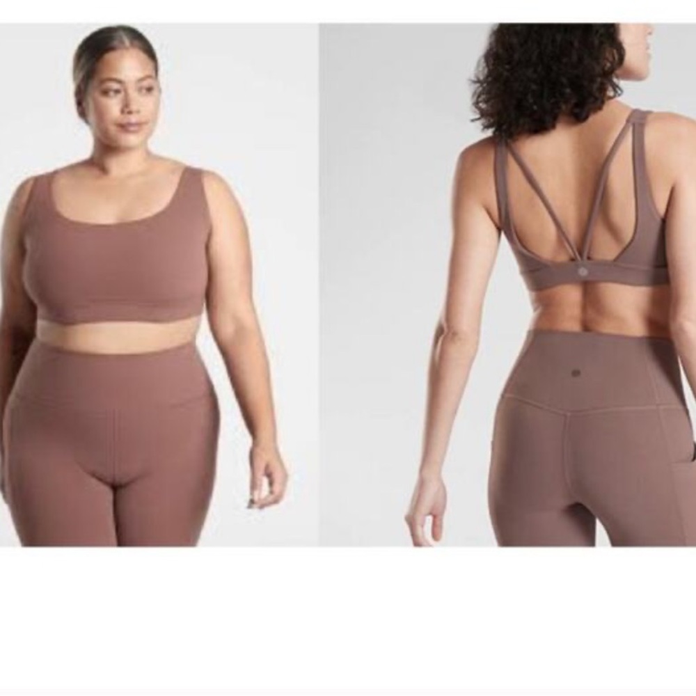 Athleta Women's Brown Exhale Sports Bra